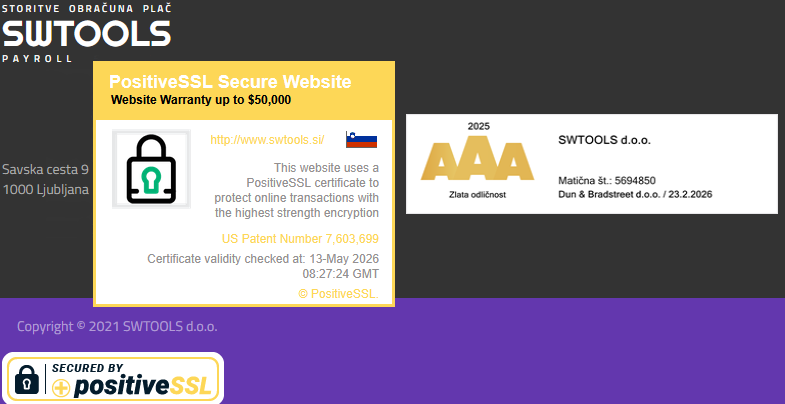 SSL certificat